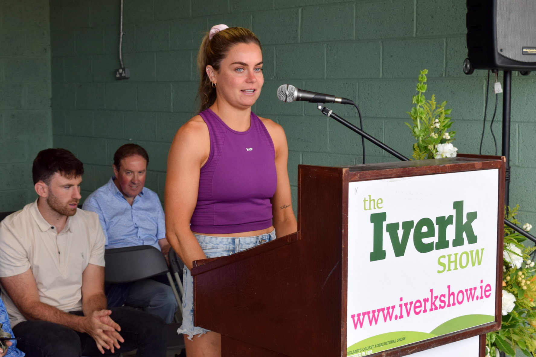 Thanks to local photographer Joe Cashin we can bring you another wonderful photo gallery from the Iverk Show!  Photographs from other contributors were also welcomed to ensure we didn't miss a moment of the first Iverk Show since before the pandemic!  BELOW: Katie Power, Piltown and Kilkenny All Ireland camogie team, officially opened the Iverk Show with Ireland rugby star Hugo Keenan pictured in the background with Declan Rice, Kilkenny Leader. Picture: Joe Cashin