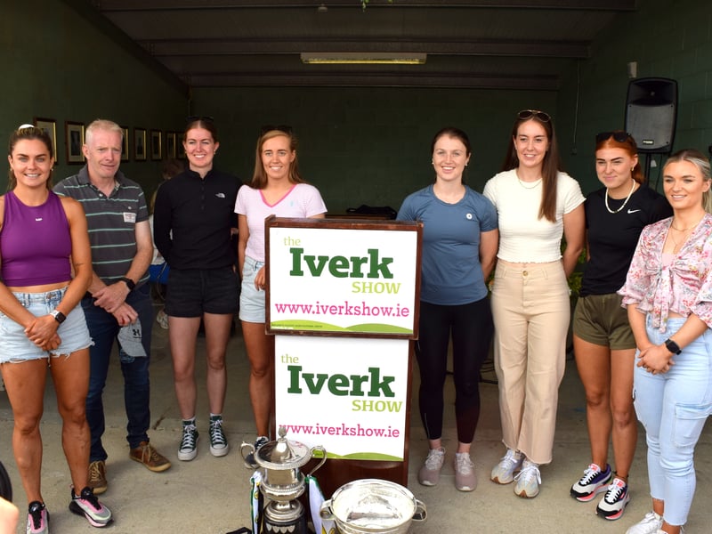 Katie Power, Tommy Shefflin, Kellyann Doyle, Laura Norris, Julieanne Malone, Aoife Norris, Aoife Doyle & Michelle Teehan. Picture: Joe Cashin