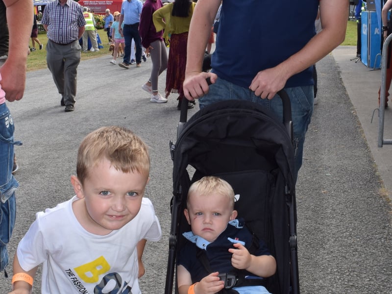 Liam Kearns, Newrath, with Bobby and Noah Kearns. Picture: Joe Cashin