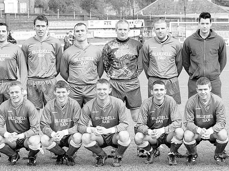 Bluebell Celtic side who drew 1-1 with Brandywell Harps in their D&D fixture at the Brandywell. Photo: Hugh Gallagher