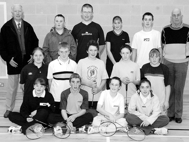 Group pictured at the NW Badminton Association’s tournament, held in the Vale Centre, Greysteel.