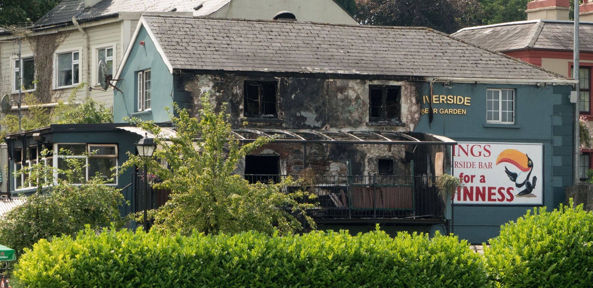 Photographer, Gerry Faughnan has taken photos showing the extent of the damage to the premises.