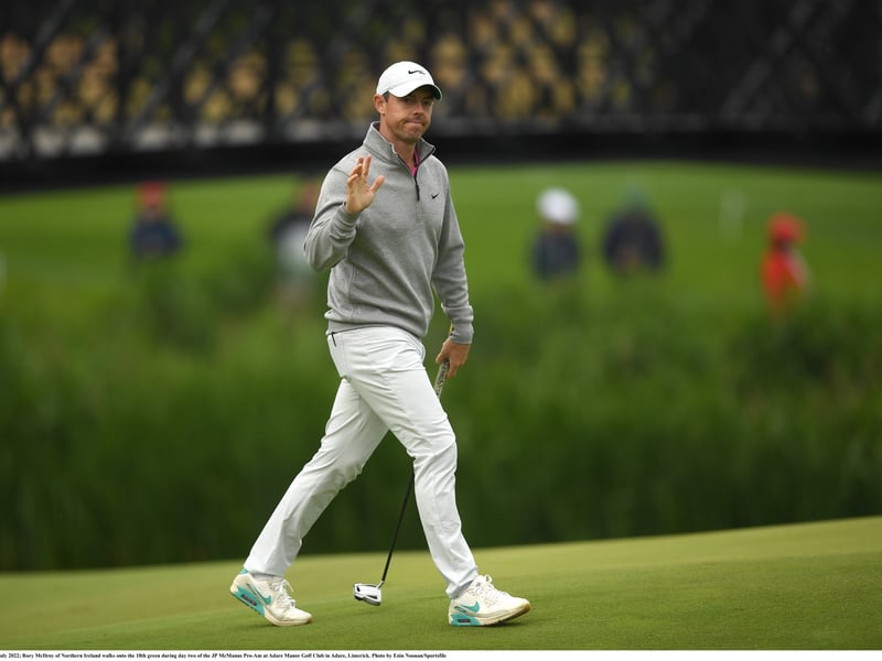 Fellow Irish golfer Rory McIlroy will tee off at 7.30pm (Irish time) at the BMW Championship on Thursday evening.