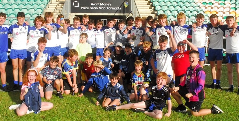   St Mary's Kiltoghert were celebrating on Sunday when their U17 team won the Newtowngore Engineering League Division 1 Final, seeing off a determined Mohill in process on a 5-14 to 2-9 scoreline. Observer photographer Willie Donnellan was a busy man with his camera .... see who you can spot in our fans' gallery from the game!