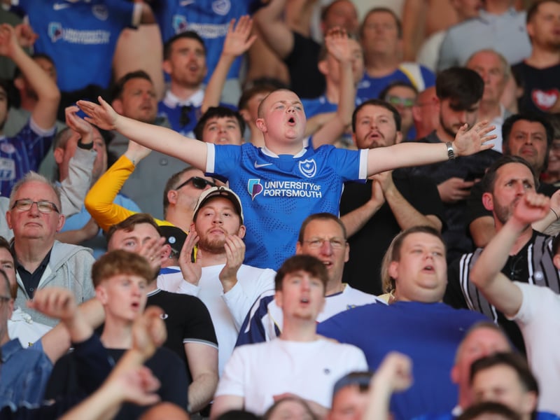 More than 3,000 Pompey fans celebrated the Blues' final away day of the season with a 3-1 win over Stoke on Saturday.