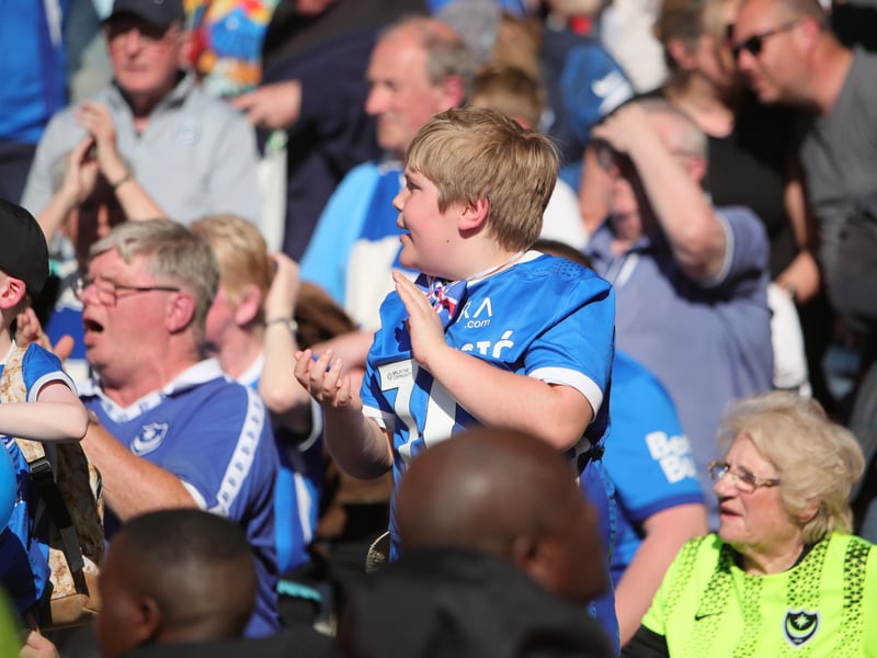 More than 3,000 Pompey fans celebrated the Blues' final away day of the season with a 3-1 win over Stoke on Saturday.
