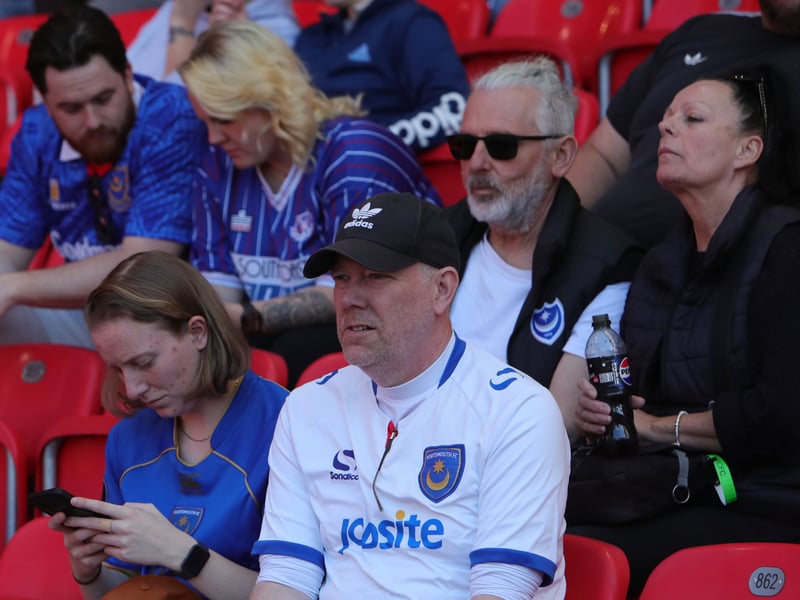 More than 3,000 Pompey fans celebrated the Blues' final away day of the season with a 3-1 win over Stoke on Saturday.