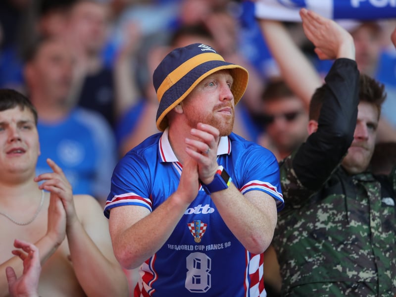 More than 3,000 Pompey fans celebrated the Blues' final away day of the season with a 3-1 win over Stoke on Saturday.