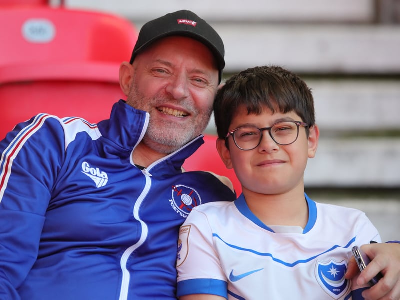 More than 3,000 Pompey fans celebrated the Blues' final away day of the season with a 3-1 win over Stoke on Saturday.