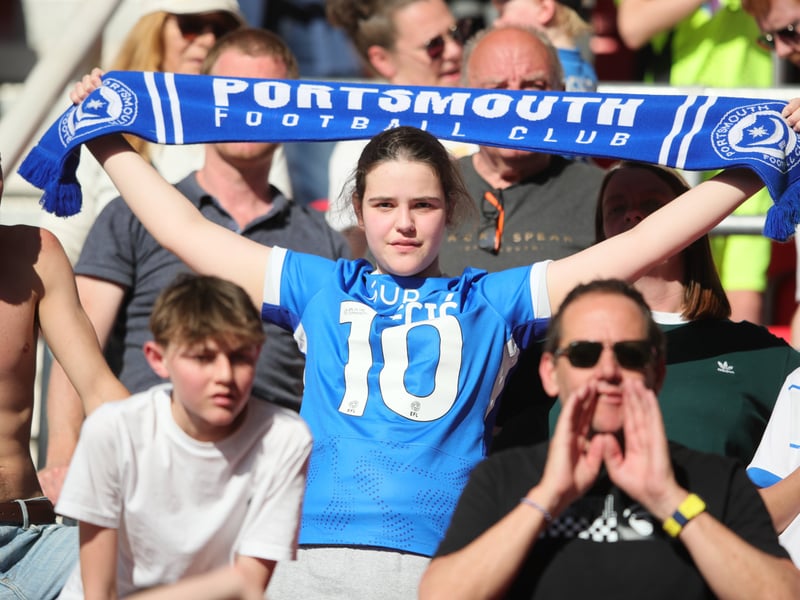 More than 3,000 Pompey fans celebrated the Blues' final away day of the season with a 3-1 win over Stoke on Saturday.