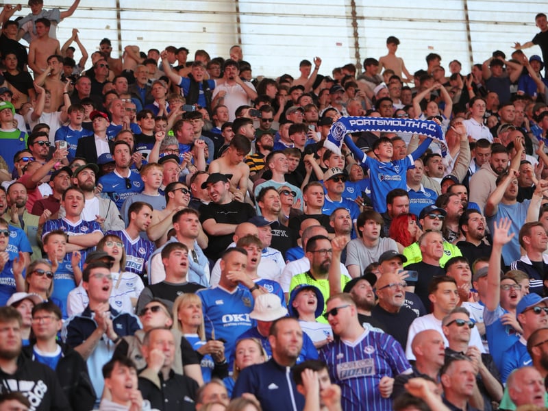 More than 3,000 Pompey fans celebrated the Blues' final away day of the season with a 3-1 win over Stoke on Saturday.