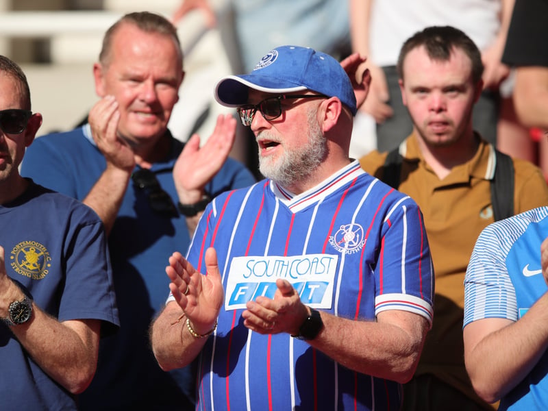 More than 3,000 Pompey fans celebrated the Blues' final away day of the season with a 3-1 win over Stoke on Saturday.