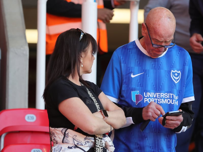 More than 3,000 Pompey fans celebrated the Blues' final away day of the season with a 3-1 win over Stoke on Saturday.