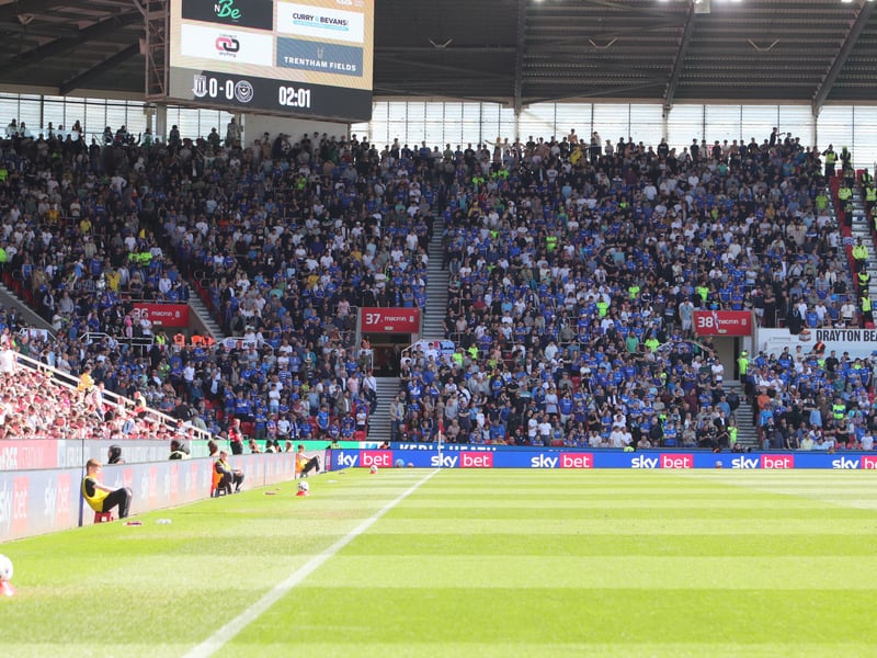 More than 3,000 Pompey fans celebrated the Blues' final away day of the season with a 3-1 win over Stoke on Saturday.