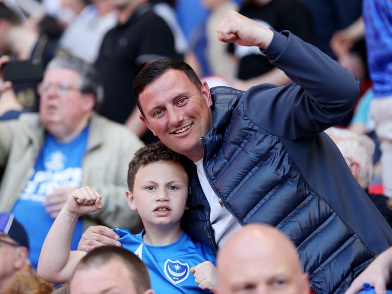 More than 3,000 Pompey fans celebrated the Blues' final away day of the season with a 3-1 win over Stoke on Saturday.