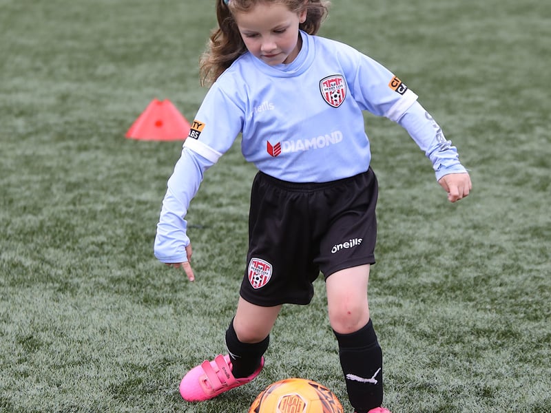 Anna Smith on the ball at the Ryan McBride Foundation Summer Camp.