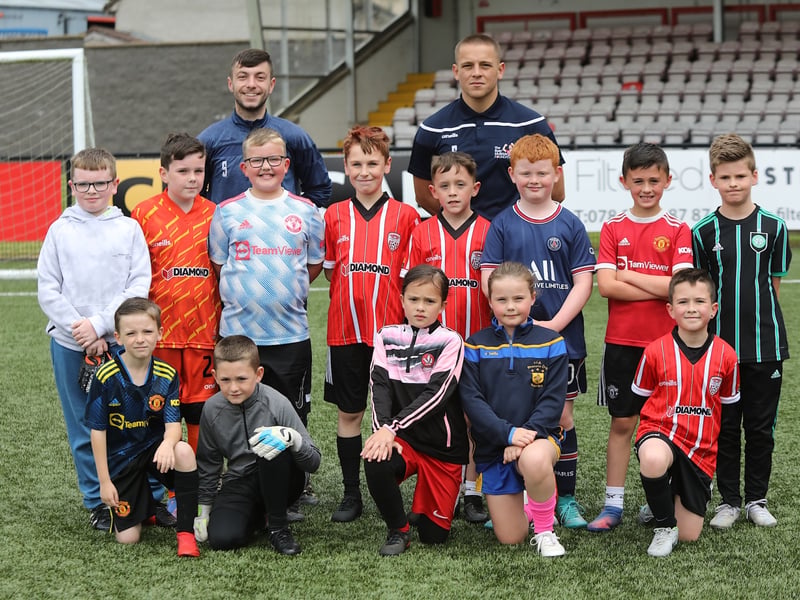 Aaron Rogan and Jack Malone with the U9 group.