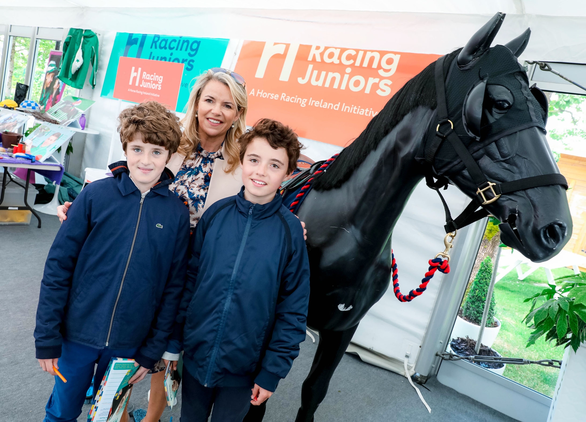 The Family Day of the Dubai Duty Free Derby 2022 in Kildare proved to be a great success. Parents and their children could be seen with smiles adorning their faces while they took part in a number of fun activities. All photographs by Aishling Conway. Tara, Michael and William Dwan