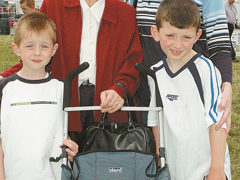 Caption: Peggy Cassidy with Cathal, Ciara, Darren and Kay Culliney all from Ballinamuck