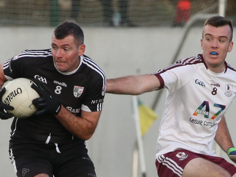 Group A1 - Pettigo2 - Moville3 - Naomh Colmcille4 - Letterkenny Gaels5 - Carndonagh6 - Na Rossa FixturesWeek 1: Pettigo V Moville, Naomh Colmcille v Letterkenny Gaels, Carndonagh v Na RossaWeek 2: Moville v Naomh Colmcille, Na Rossa v Pettigo, Letterkenny Gaels v CarndonaghWeek 3: Pettigo v Naomh Colmcille, Carndonagh v Moville, Na Rossa v Letterkenny GaelsWeek 4: Letterkenny Gaels v Pettigo, Naomh Colmcille v Na Rossa, Moville v Carndonagh Group B1 - Robert Emmets2 - St Eunan's D3 - Naomh Padraig UC4 - Urris5 - Naomh UltanFixtures:Week 1: Robert Emmets v St Eunan's D, Naomh Padraig UC v Urris, Naomh Ultan byeWeek 2: Urris v Robert Emmets, Naomh Ultan v Naomh Padraig UC, St Eunan's D byeWeek 3: Naomh Padraig UC v Robert Emmets, St Eunan's D v Naomh Ultan, Urris byeWeek 4: Robert Emmets v Naomh Ultan, Urris v St Eunan's D, Naomh Padraig UC byeWeek 5: St Eunan's D v Naomh Padraig UC, Naomh Ultan v Urris, Robert Emmets bye Knockout Stages - the 1st team in each group shall progress to the semi-finals. The two quarter finals pairings shall be 2nd Group A v 3rd Group B; 2nd Group B v 3rd Group A. 2nd placed teams to play at neutral venues. The winners of each quarter final and the two group winners will be drawn randomly to decide the semi-final pairings.