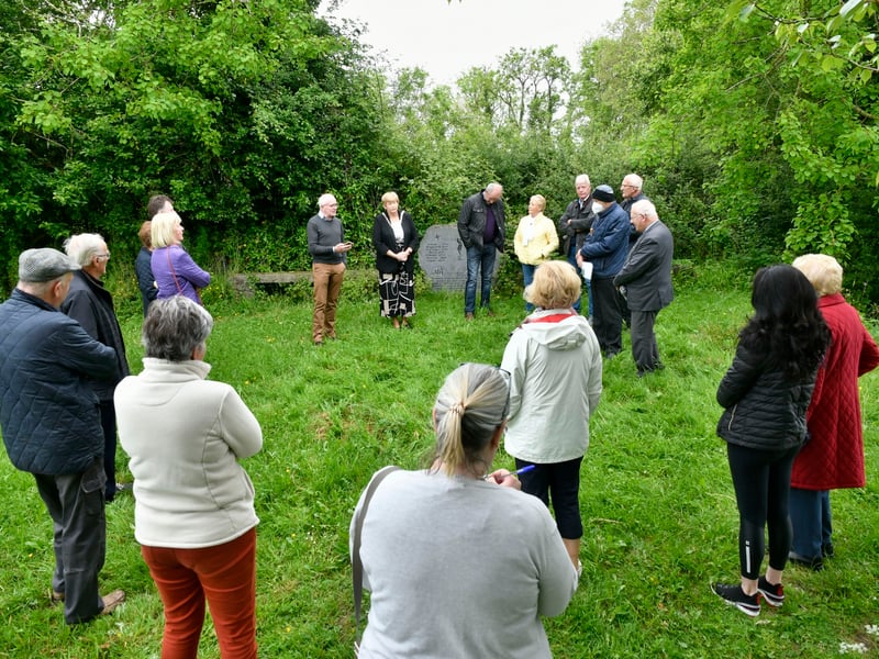 Local historian Joe Kennedy spoke about the area’s past