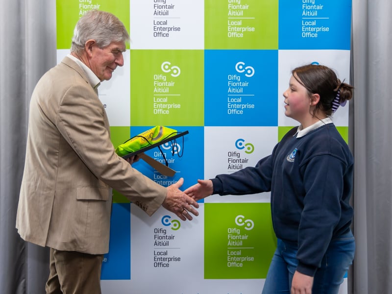 Primary school students from around Offaly have been rewarded for their business endeavours by the Local Enterprise Office Offaly as part of its "Most Enterprising Student" initiative. CLICK ON NEXT TO GO THROUGH THE GALLERY OF PICTURES  Gortnamona NS