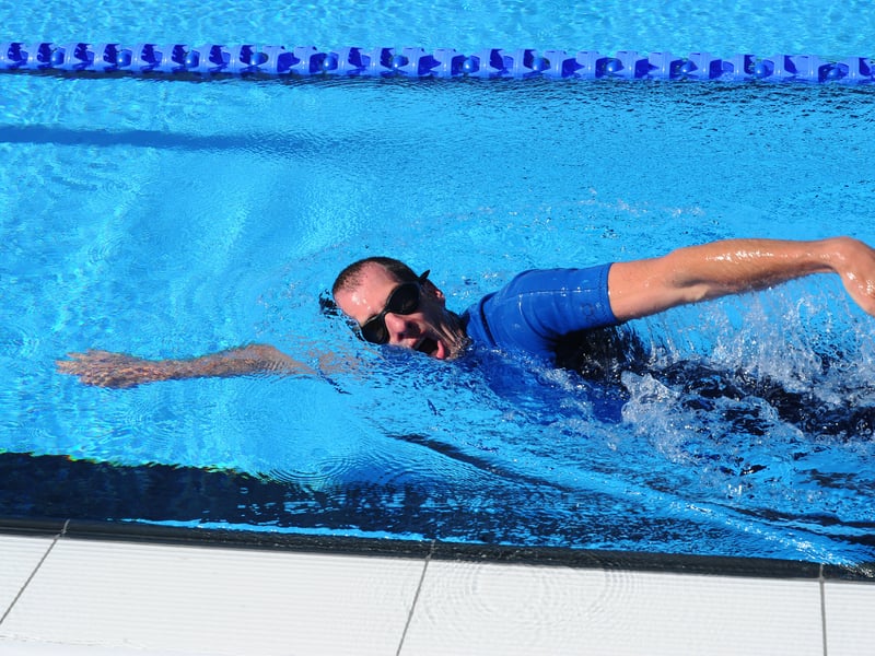 Members and swimming groups were given a preview swim ahead of the opening at Hilsea Lido in Portsmouth, on Friday, April 24. 2026.Pictured is: Graham Rolfe from Purbrook.Picture: Sarah Standing (240426-3217)