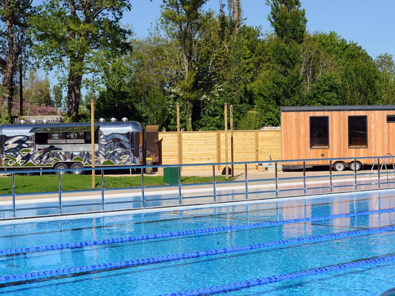 Members and swimming groups were given a preview swim ahead of the opening at Hilsea Lido in Portsmouth, on Friday, April 24. 2026.Picture: Sarah Standing (240426-3226)