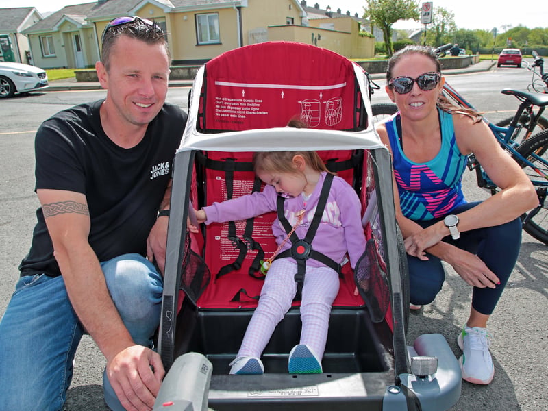 Caption: Michael, Freya and Caroline Smith Picture: Shelley Corcoran