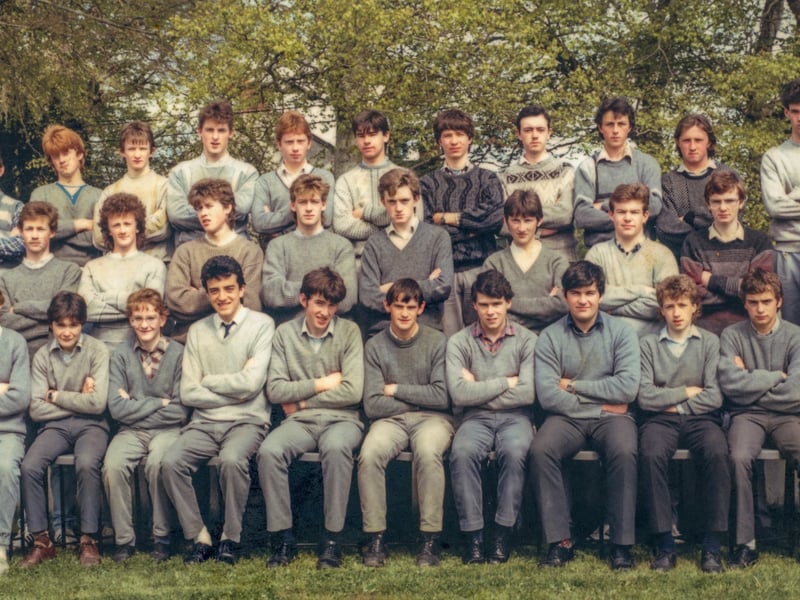 Click 'NEXT' for more photographs from the 70s and 80s and details of Sunday's Mega School Reunion ABOVE: The Leaving Cert class of 1985-86 BELOW: Ski Trip 2009