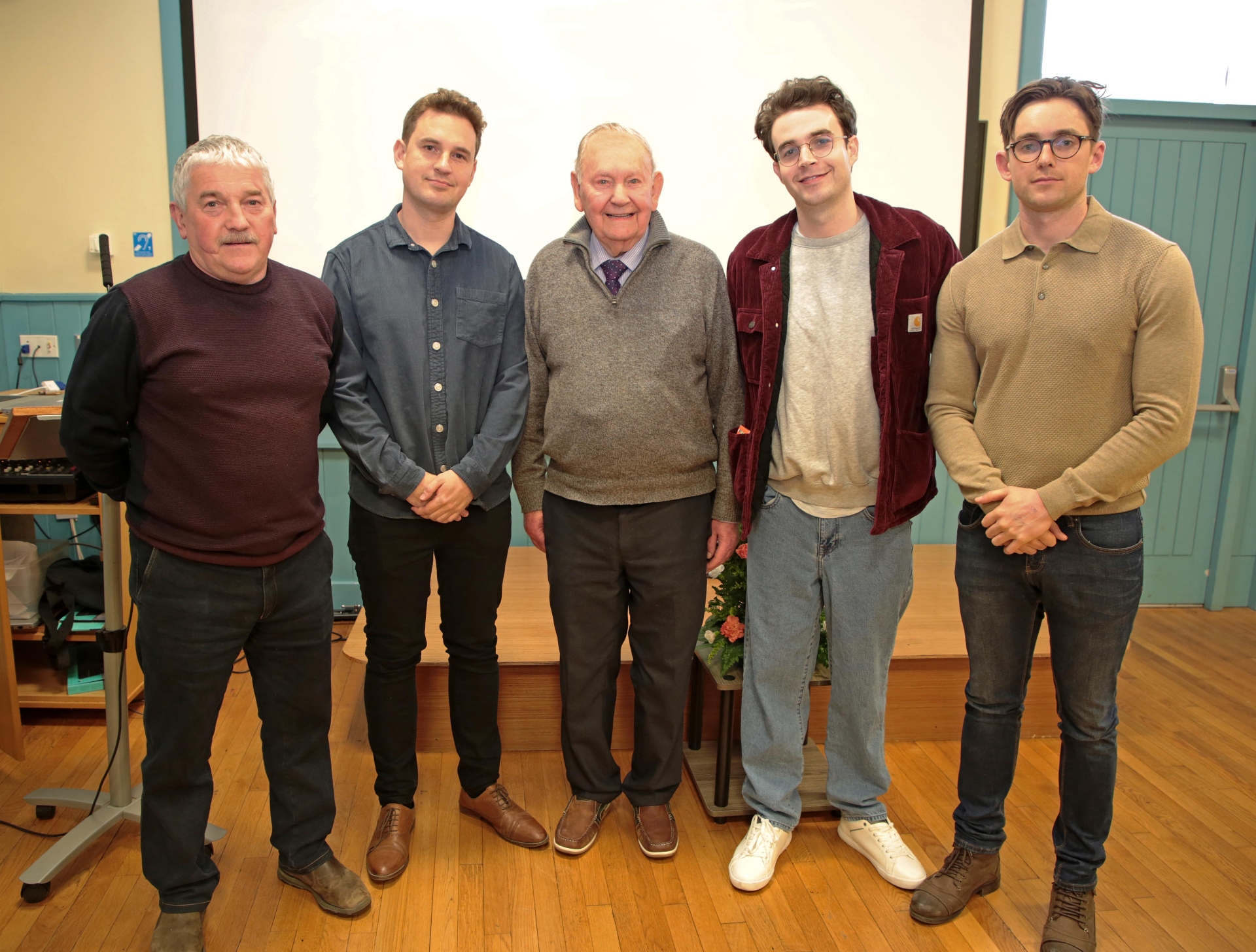 Patrick McGivney, Robert Higgins with Jimmy Donohoe, Willie Monaghan, and Christopher Higgins