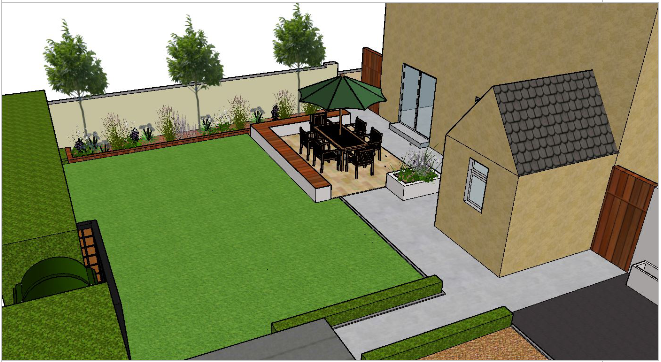 All our designs are created in 3D to enable you to completely visualise your new garden before its executed. 