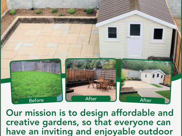With innovative thinking and affordable prices, we design outdoor spaces for all shapes and sizes, that add great value to you and your home. Full 3D designs start from just 375 euro. Garden Design Consultations start from 120 euro. Planting Consultations from 75 euro. 