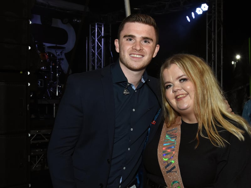 David James with birthday girl Leanne Boyle