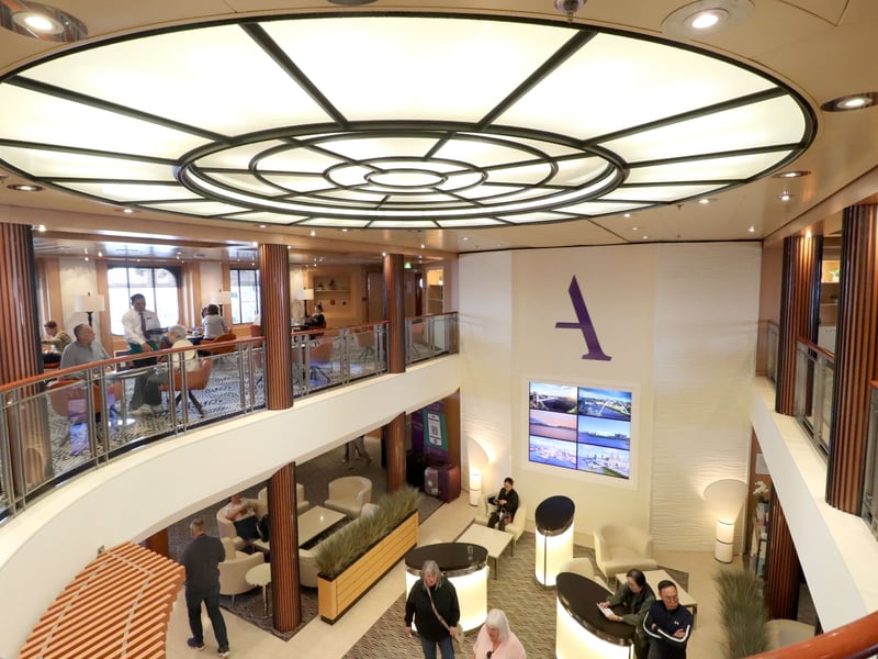Reception area of the ship