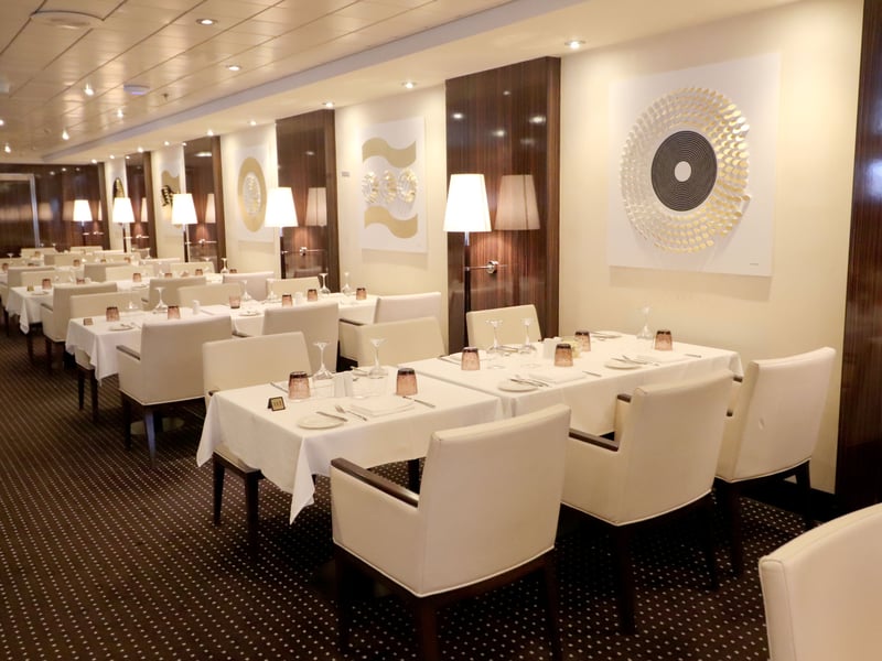 Interior of the cruise ship