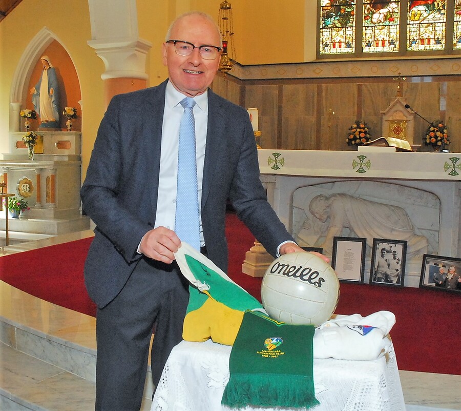   Stars from the past and present of Leitrim Gaelic games and the wider GAA world gathered in St Patrick's Church in Mohill for a special anniversary mass on Saturday April 9, to honour the late Packie McGarty and Cathal Flynn. The famous duo, so intrinsically linked in the Green & Gold in the late 50s and 60s, passed away within weeks of each other last year and due to Covid restrictions, the Leitrim public were not able to honour their heroes. Observer photographer Willie Donnellan was present to record some images of the event and the meal afterwards, kindly sponsored by former Leitrim footballer Joe Leydon, in the Canon Donohue Memorial Hall. Packie McGarty - Lovely Leitrim’s greatest ever footballer Cathal was as good as any of them reckoned Packie McGarty Leitrim legend Cathal Flynn was a star among stars in epic Galway rivalry says former Tribe star Packie McGarty - Lovely Leitrim’s greatest ever footballer