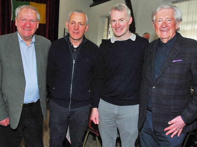   Stars from the past and present of Leitrim Gaelic games and the wider GAA world gathered in St Patrick's Church in Mohill for a special anniversary mass on Saturday April 9, to honour the late Packie McGarty and Cathal Flynn. The famous duo, so intrinsically linked in the Green & Gold in the late 50s and 60s, passed away within weeks of each other last year and due to Covid restrictions, the Leitrim public were not able to honour their heroes. Observer photographer Willie Donnellan was present to record some images of the event and the meal afterwards, kindly sponsored by former Leitrim footballer Joe Leydon, in the Canon Donohue Memorial Hall. Packie McGarty - Lovely Leitrim’s greatest ever footballer Cathal was as good as any of them reckoned Packie McGarty Leitrim legend Cathal Flynn was a star among stars in epic Galway rivalry says former Tribe star Packie McGarty - Lovely Leitrim’s greatest ever footballer