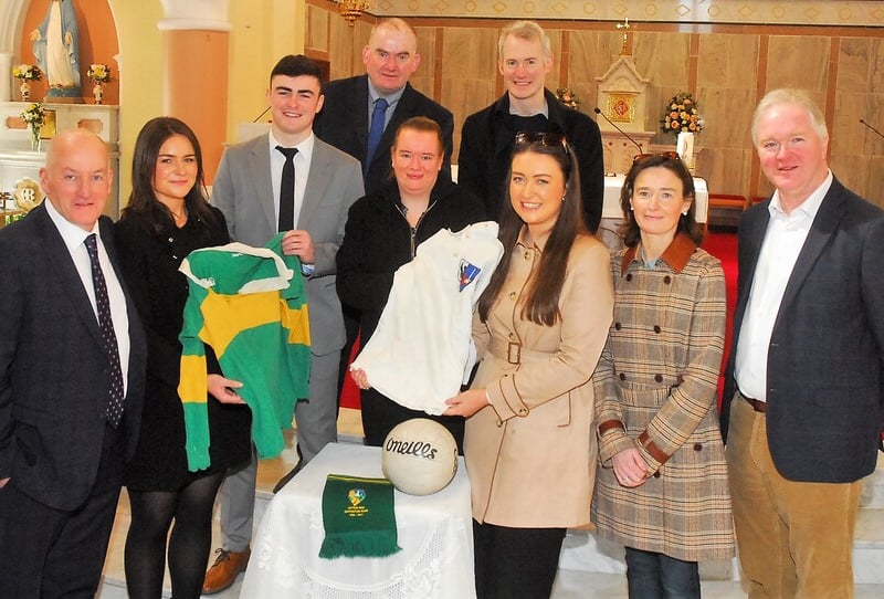   Stars from the past and present of Leitrim Gaelic games and the wider GAA world gathered in St Patrick's Church in Mohill for a special anniversary mass on Saturday April 9, to honour the late Packie McGarty and Cathal Flynn. The famous duo, so intrinsically linked in the Green & Gold in the late 50s and 60s, passed away within weeks of each other last year and due to Covid restrictions, the Leitrim public were not able to honour their heroes. Observer photographer Willie Donnellan was present to record some images of the event and the meal afterwards, kindly sponsored by former Leitrim footballer Joe Leydon, in the Canon Donohue Memorial Hall. Packie McGarty - Lovely Leitrim’s greatest ever footballer Cathal was as good as any of them reckoned Packie McGarty Leitrim legend Cathal Flynn was a star among stars in epic Galway rivalry says former Tribe star Packie McGarty - Lovely Leitrim’s greatest ever footballer