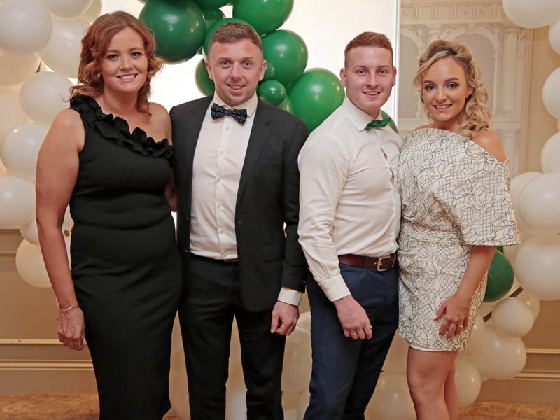 Caption: Julie O'Donovan, Francis Dolan, Darren Carberry and Amy Westwood