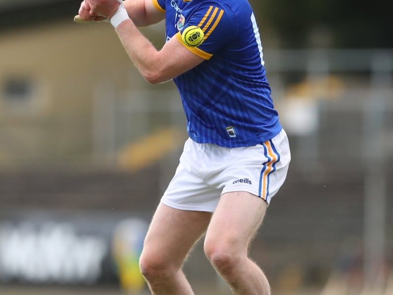 Caption: Eyes firmly on the prize...Joe O'Brien of Longford takes a free during the Allianz Hurling League Division 3B Final against Fermanagh  at Avant Money Páirc Seán Mac Diarmada Photo by Michael P Ryan/Sportsfile