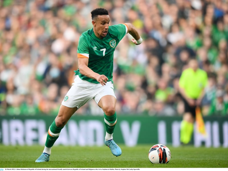 Callum Robinson in action
