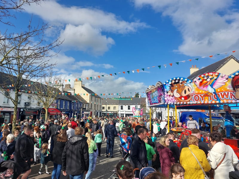 A Massive crowd turned out for the St Patrick's Day celebrations 