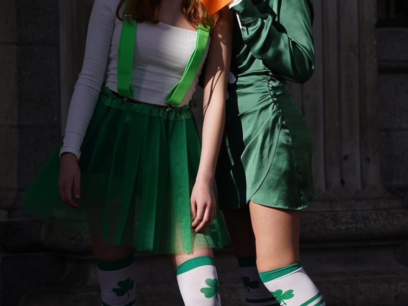 People arrived early to get a good spot to watch the St Patrick’s Day Parade in Dublin 