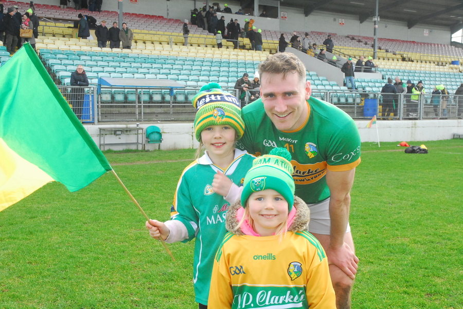 The dedicated band of Green & Gold fans who made the long journey to Netwatch Cullen Park on Sunday for the fifth round of the Allianz NFL Division 4 campaign were well rewarded when Leitrim claimed their third win thanks to a 2-14 to 1-10 victory over Carlow. Observer photographer Willie Donnellan was there to capture the images of some very happy Leitrim fans ..... see who you can spot who made the journey to cheer on the Green & Gold! Deadly duo Beirne & O'Rourke steer Leitrim past battling Carlow Farewell to another Leitrim great Jimmy O'Donnell The first step often the hardest as change inevitably comes to us all