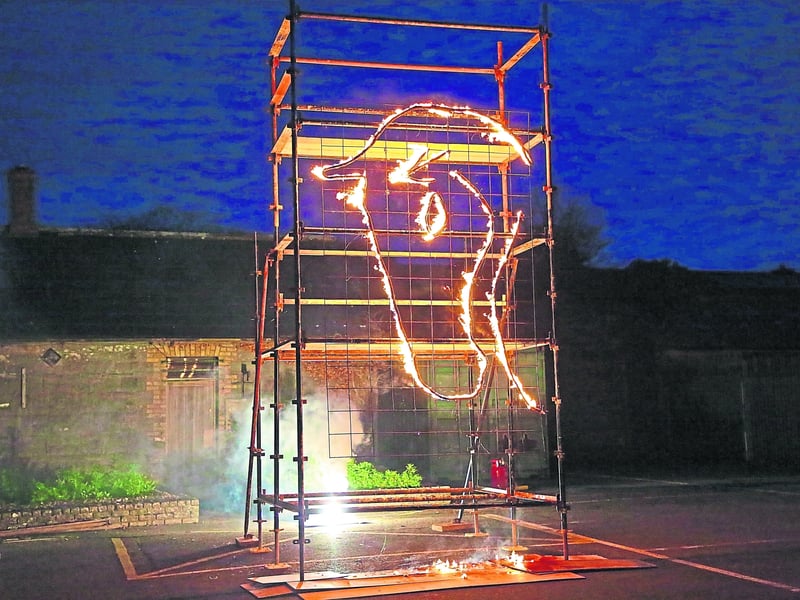 Impressive fire art display Picture: Shelley Corcoran