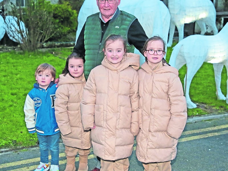 Paddy Nolan, Mathew, Bonie, Willow and Meadow Westall Picture: Shelley Corcoran