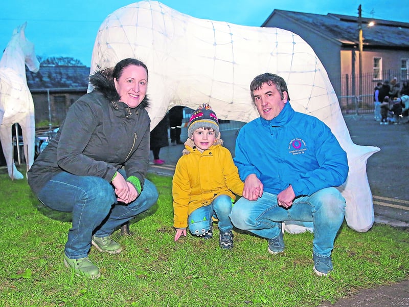 Tracey Shanley, Alex and Mark Noble Picture: Shelley Corcoran