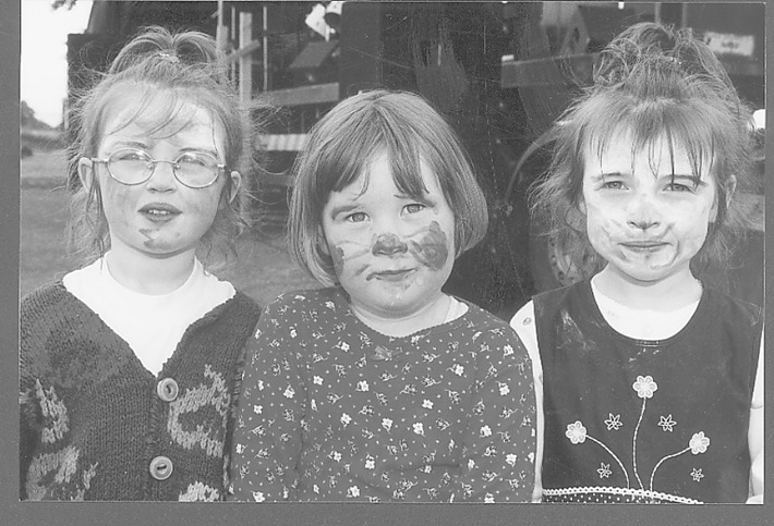 Caption: Great family day at 2001 Dring Summer festival: Aideen McKeon, Crott with Chanelle Flanagan and Karen McKeon