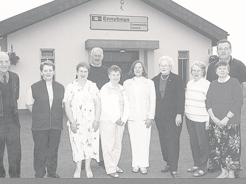 Caption: Stage set for popular homecoming festival: Pictured at the launch of the Tar Abhaile Festival are committee members Michael and Mary Begley, Kathleen Caherly, Joe Fox, Nan McGoey, Patsy Cumiskey, Mary Collum, Rose Hagan, Bridie Brown and Noel Conway. Missing from photo are Fr Sean Casey and Nuala and Donal McGuire